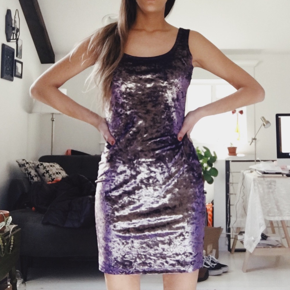 Forever 21 // Purple Velvet Dress